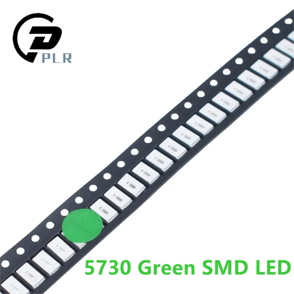 100 шт. 5730/5630 SMD зеленые светодиодные излучающие диоды СВЕТОДИОДНЫЙ 5730 светодиоды