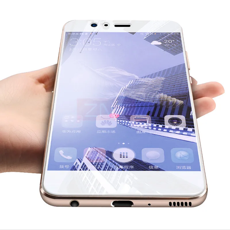 ZNP-Full-Screen-Protective-Tempered-Glass-For-Huawei-P10-P10-lite-P10-Plus-Protector-Film-For