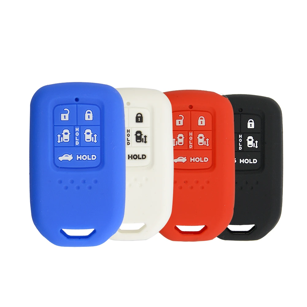 6 buttons silicone car key case for Honda 1