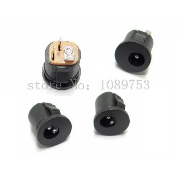 

50Pcs DC022 DC-022K 5.5*2.1 / 5.5 x 2.1mm DC Power Socket/ DC Connector Panel Mounting DC-022 With Card slots