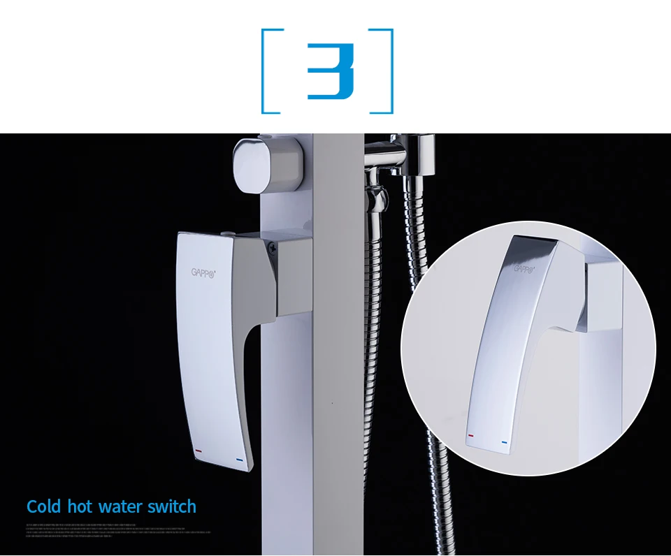 GAPPO отдельно стоящая Ванна кран смесители кран для ванной смеситель для душа смеситель для ванной в форме водопада Ванная комната ванна душ