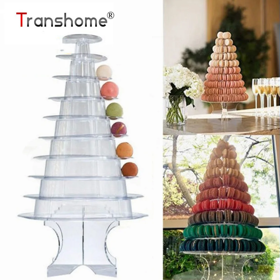 Goede Transhome 10 layer Jumbo Macarons Display Toren Cake Stands Macarons Toren Voor Wedding Cake Decorating Tool Voor Party Groothandel