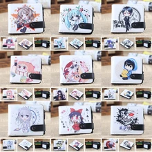 Аниме мультфильм Кнопка короткий двойной pu Кошелек Черный Дворецкий Тоторо Наруто гинтама атака на Титанов L держатель слоев портмоне