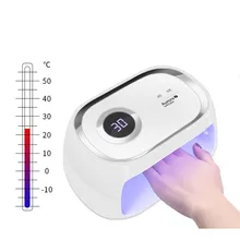 Новые 48 W Сушилка для ногтей Светодиодный УФ-лампы кабина Авто Сенсор для лечения УФ-гель солнечного света Маникюр машина 30/60 S ЖК-дисплей Дисплей