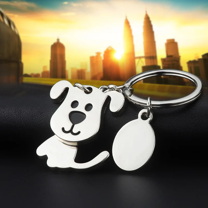 1 piece Creative Funny Nice Moving Lovely Dog Keychain Keyring Key