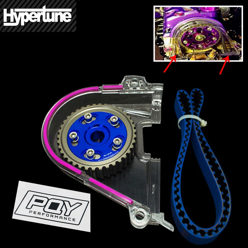 Hypertune - HNBR гоночный ремень синхронизации + алюминиевая камера крышка камеры для