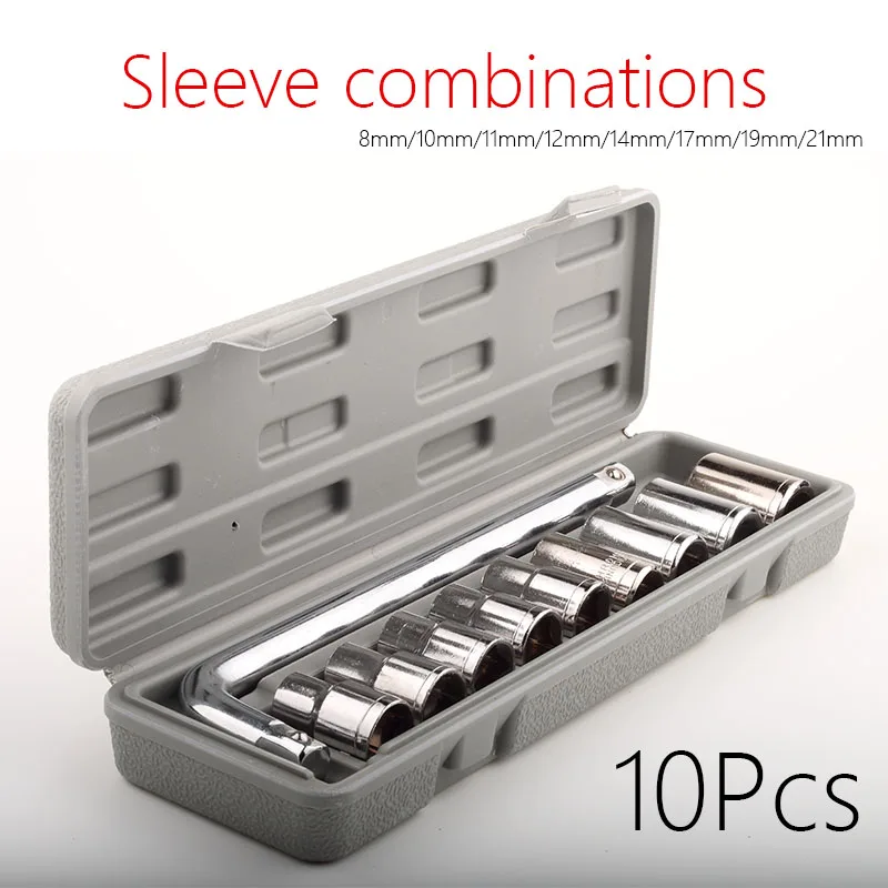 10pcs/lot Sockets combination Bicycle repair tools Home repair kit