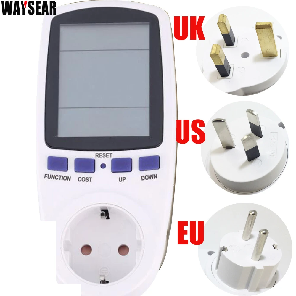 ваттметр измеритель мощности ЕС plug power счетчик энергии цифровой электроэнергии