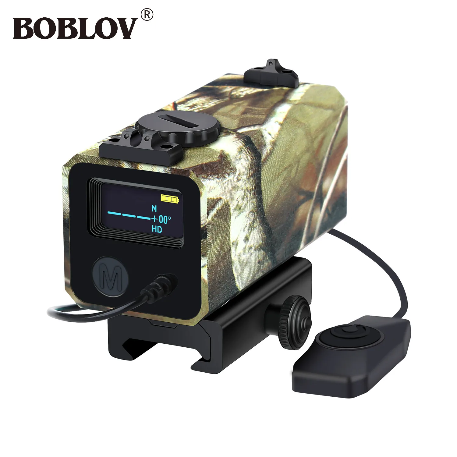 

BOBLOV LE-032 700m Mini Tactical Outdoor Hunting Rangefinder Rifle Scope Sight Target Distance Meter with Rail Mount Lightweight