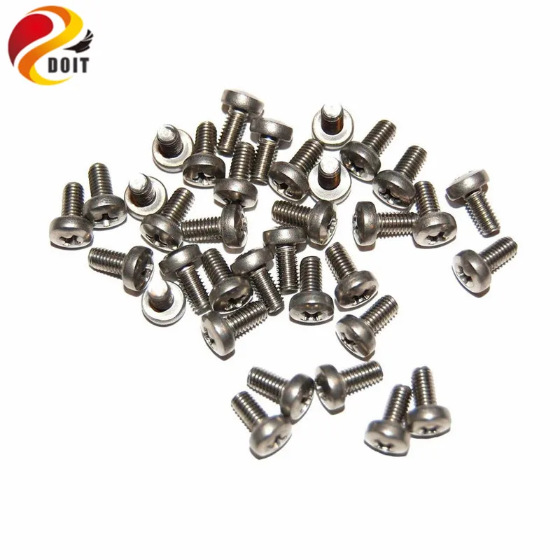 

Official DOIT 20Pcs/lot M3 3*6 Screw Bolt for Coupler/Motor Mount/Servo Bracket/Robot Car Chassis Tank DIY Educational Kit