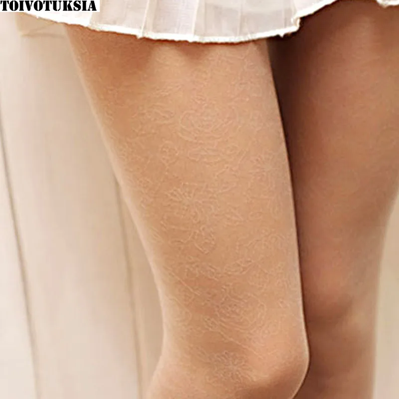 

Pantyhose Women Tights Medias Lace Jacquard Patterned Kawaii Sexy Stockings Summer Style