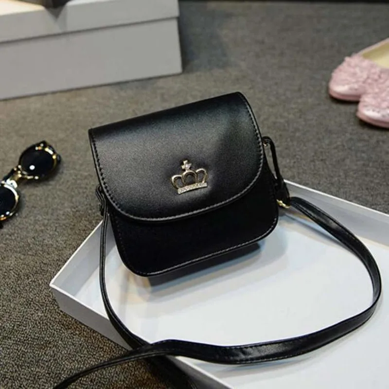 

Fashion Women Shoulder Bag 2019 Crown Leather Handbag Cross Body Shoulder Messenger Bag
