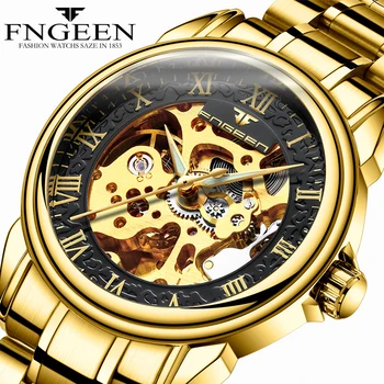 

2018 Fashion Automatic Watch Mens Watches Top Brand Luxury Male Clock Business Mechanical Wrist Watch Hodinky Relogio Masculino