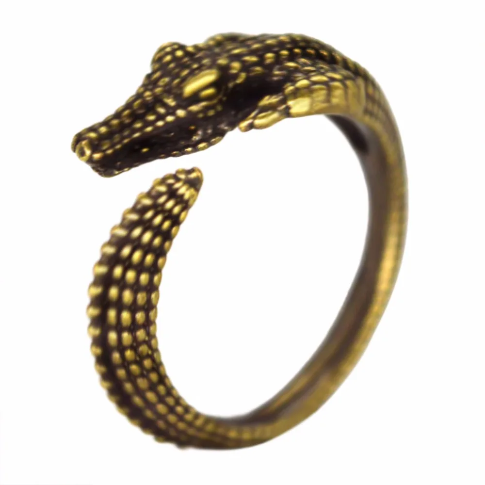 Hot Sale 1PCS Wild Crocodile Ring Adjustable Alligator Ring Vintage