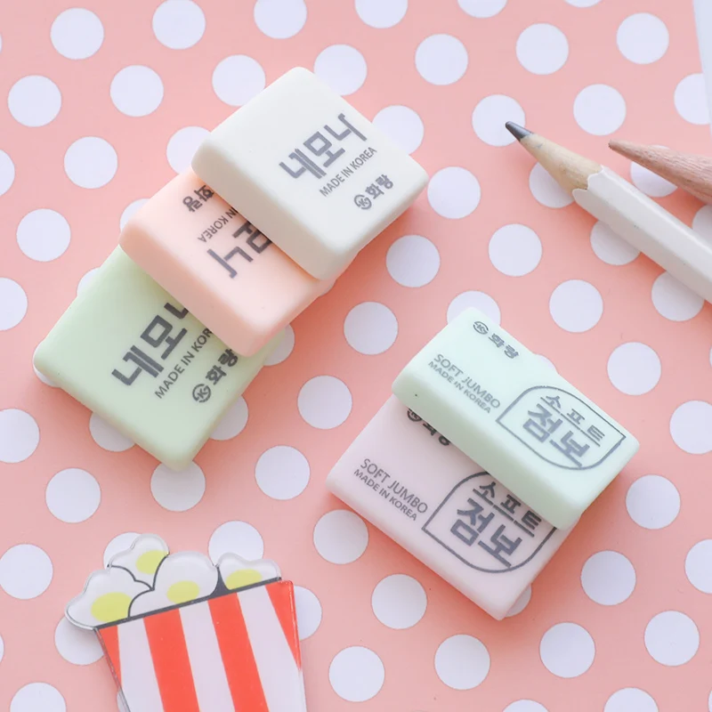 6 pcs/lot Korea Creative Stationery Children cute eraser pupils kids gifts mini special Rubber wipe clean school office supplies
