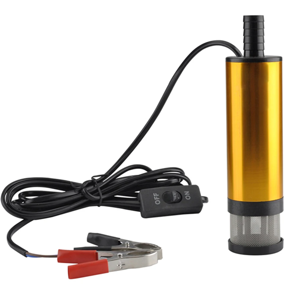 

12V Fuel Pump Aluminum Alloy Submersible Pumps 38mm Water Oil Transfer 12 L/min MDJ998