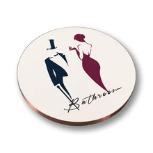 Поставщики вывесок на заказ буквы значок печать дверная табличка держатель настенное крепление вывеска Туалет дверь