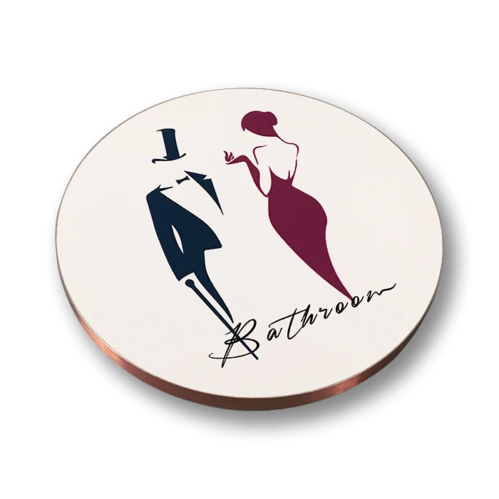 

Signage Suppliers Custom Letters Icon Printing Door Sign Plate Holder Wall Mount Signboard Toilet door