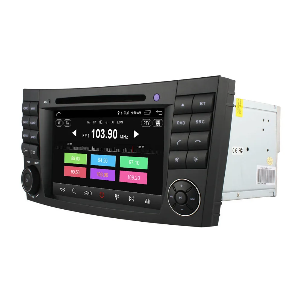 Flash Deal 4G SIM LTE Android 6.0 Octa 8 Core 1024*600 Car DVD Player for Mercedes E Class W211 W209 W219 WIFI RDS Radio GPS Map Bluetooth 2