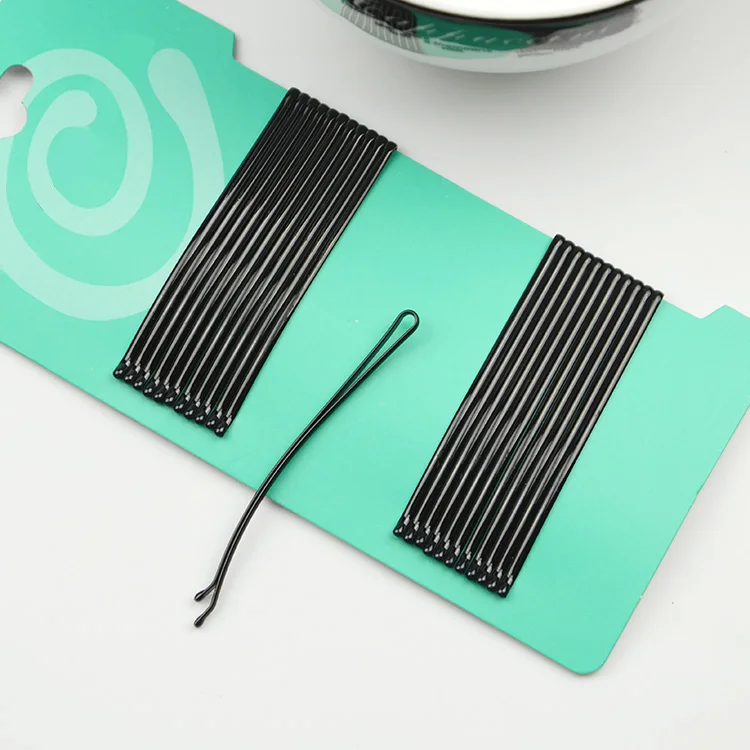 Bobby Pins 6cm Hair Clips for Hair Clip Pin Flat/Wavy/Curved Hairpins Barrettes for Women Girls Hairdressing Accessories Black