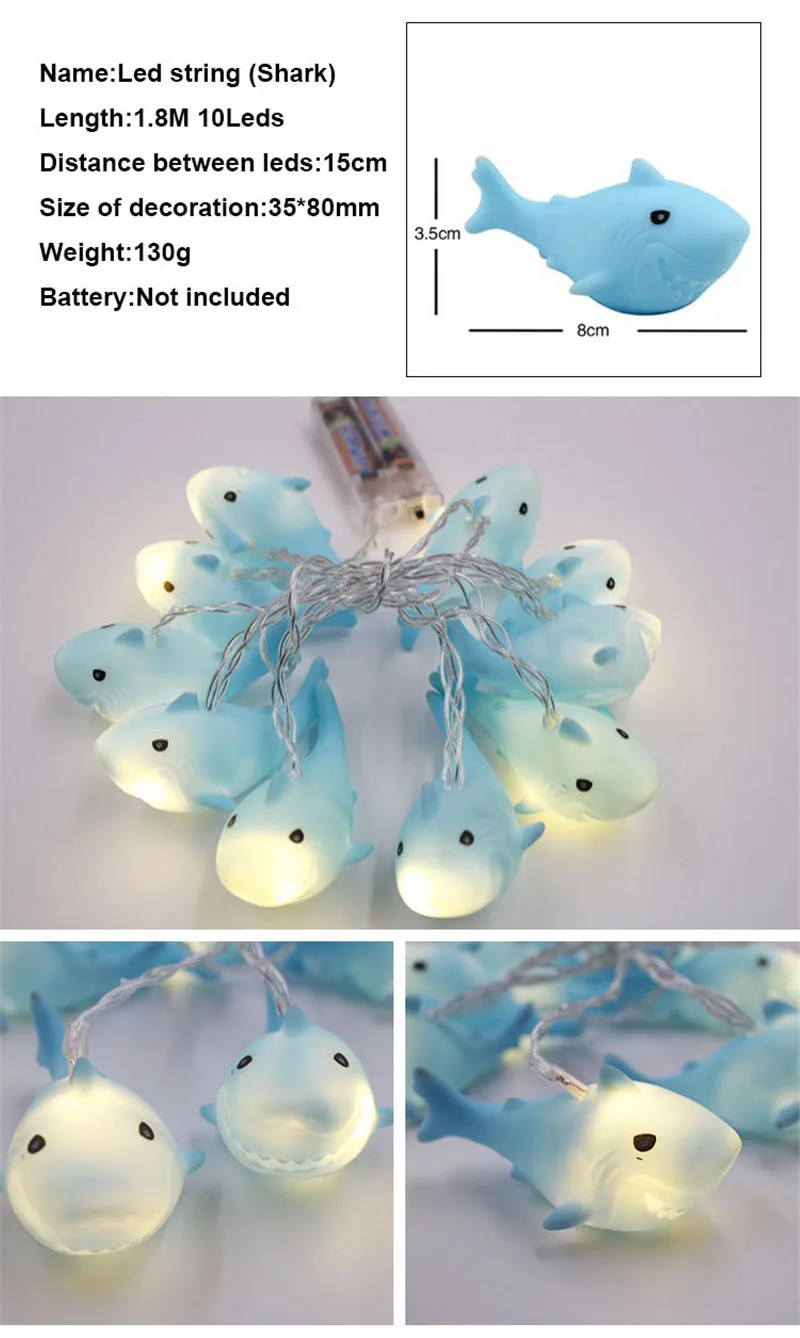 Chiclits 10 Led Cute Animal String Lights Battery Powered for IndoorOutdoor Halloween Christmas Thanksgiving Party Bedroom Decoration (39)
