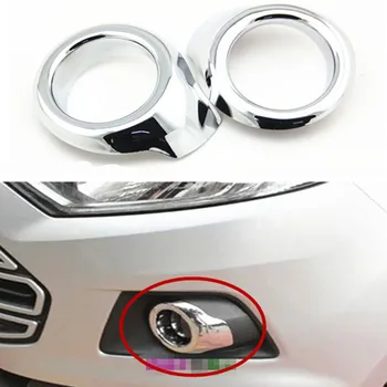 

For FORD ECOSPORT 2013 2014 2015 2016 car accessories front fog lamp cover head fog light cover trim abs chrome 2pcs per set