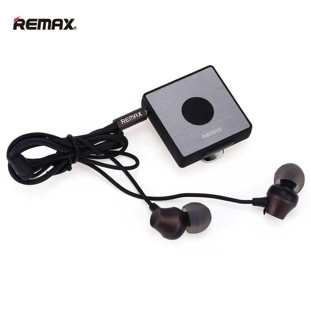 Lowest Price Remax RB-S3 3.5mm Clip Bluetooth V4.1 + EDR Headset Earphones For Samsung Xiaomi MP3 MP4 MP5 High Quality In-Line Control Stereo