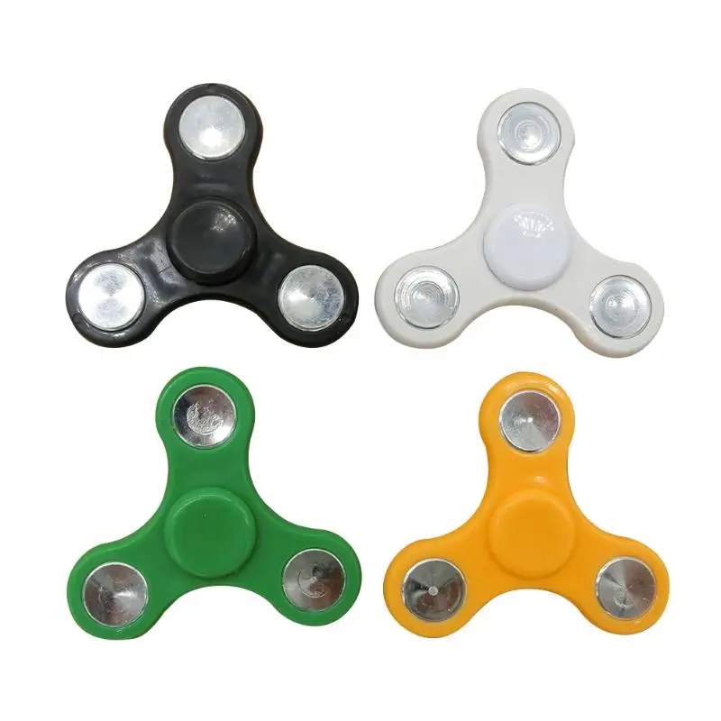 Забавный пластиковый подшипник Tri-Spinner ABS EDC ручные Спиннеры для аутизма и СДВГ Спиннер антистресс детские игрушки с длительным вращением