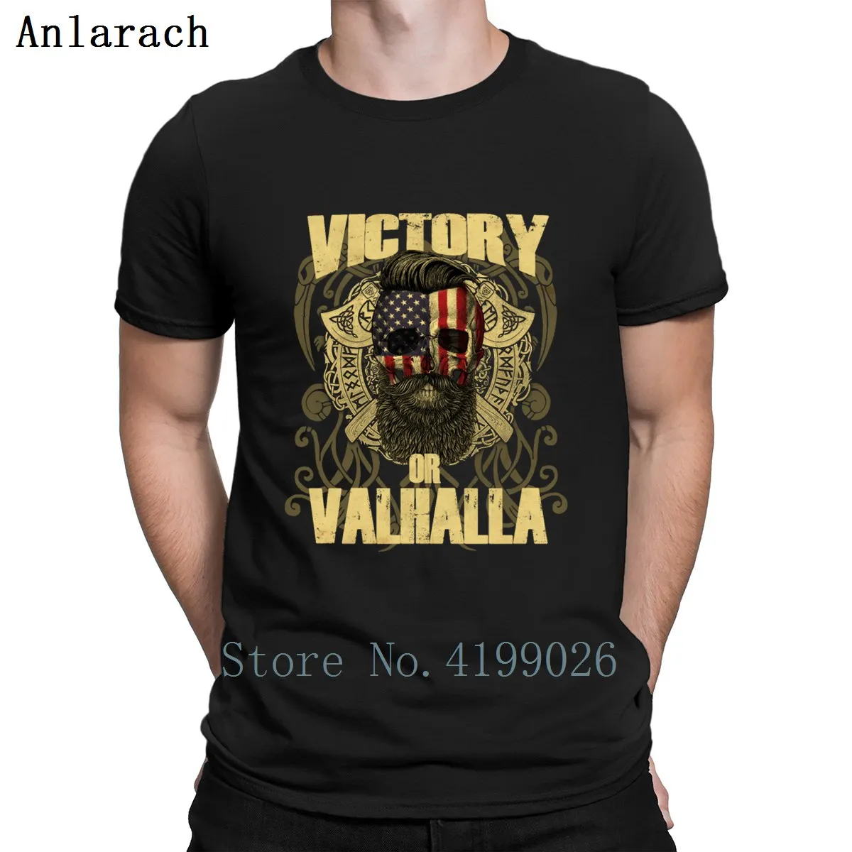 Футболка с надписью Viking Виктори или Valhalla хлопковая одежда весенние футболки на