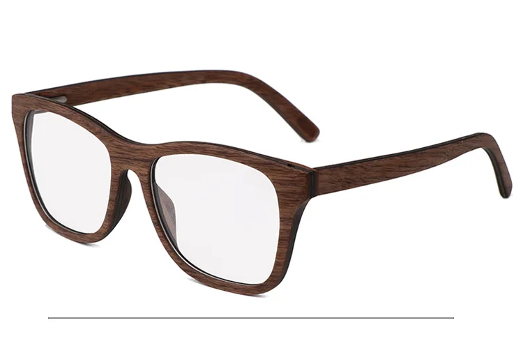 Натуральный деревянные очки рамки для мужчин деревянный женщин оптический очки с прозрачными стеклами чехол 56342