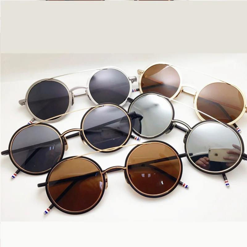 black Box Brown York Frauen Männer New Grey Original Grey black Brown Tb108 Mode Für Superstar Heißer Sliver Mit Vintage Runde 2017 Sonnenbrille grey q41Oxw
