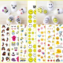 1 лист 3D удивительные Смешные миноны Пингвин смайлик шаблон клей дизайн ногтей наклейки украшения DIY Салон Советы F059-68