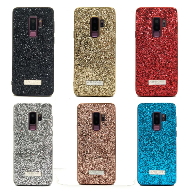 

Wholesale 10pcs/lot Women Phone Glitter Case For samsung galaxy note 9 note8 S9 Plus Back Cover case Full Protect Matte Cases