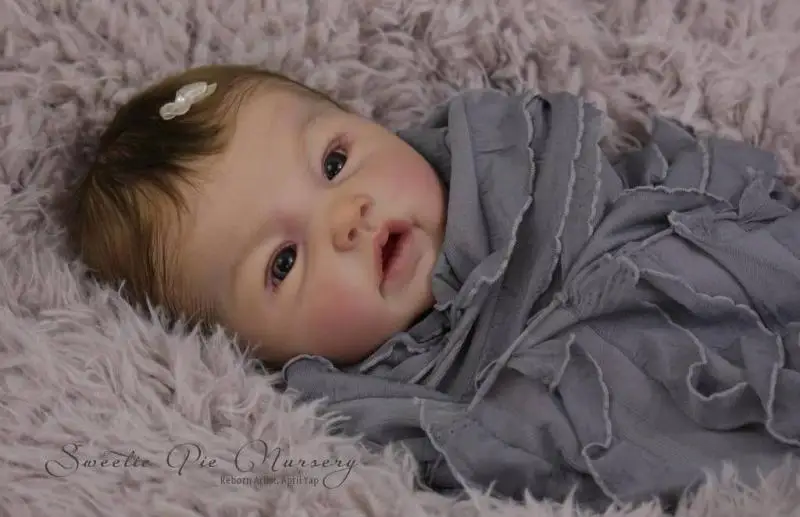 

20" Reborn Doll Kit Adeline by Ping Lau Limited Edidtion Lifelike Soft Silicone Vinyl Real Gentle Touch Unpainted Doll Parts