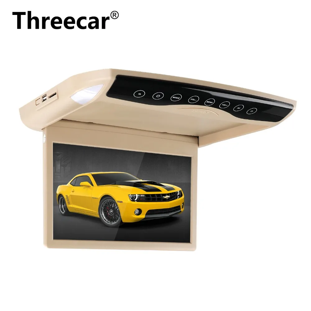 

10.1 Flip Down Monitor 1080P HD DVD Player FM SD USB MP3 MP4 MP5 LED Flip Down Car Roof Mounted TFT LCD Monitor Display
