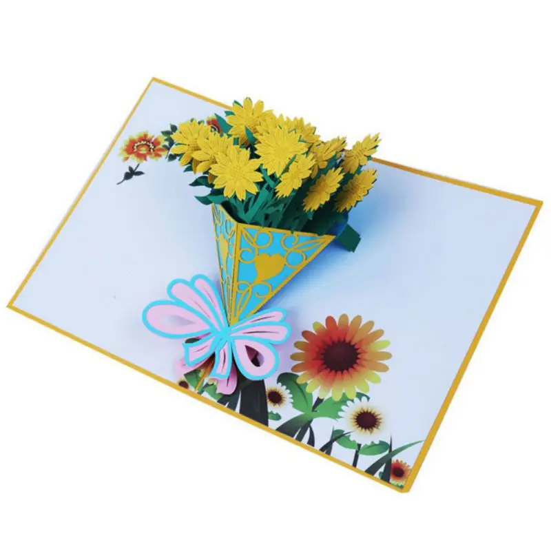  Valentine's Day Fireworks 3D Greeting Card (Couple) Festive Party Supplies Event Party Cards Invita - 4000013363202