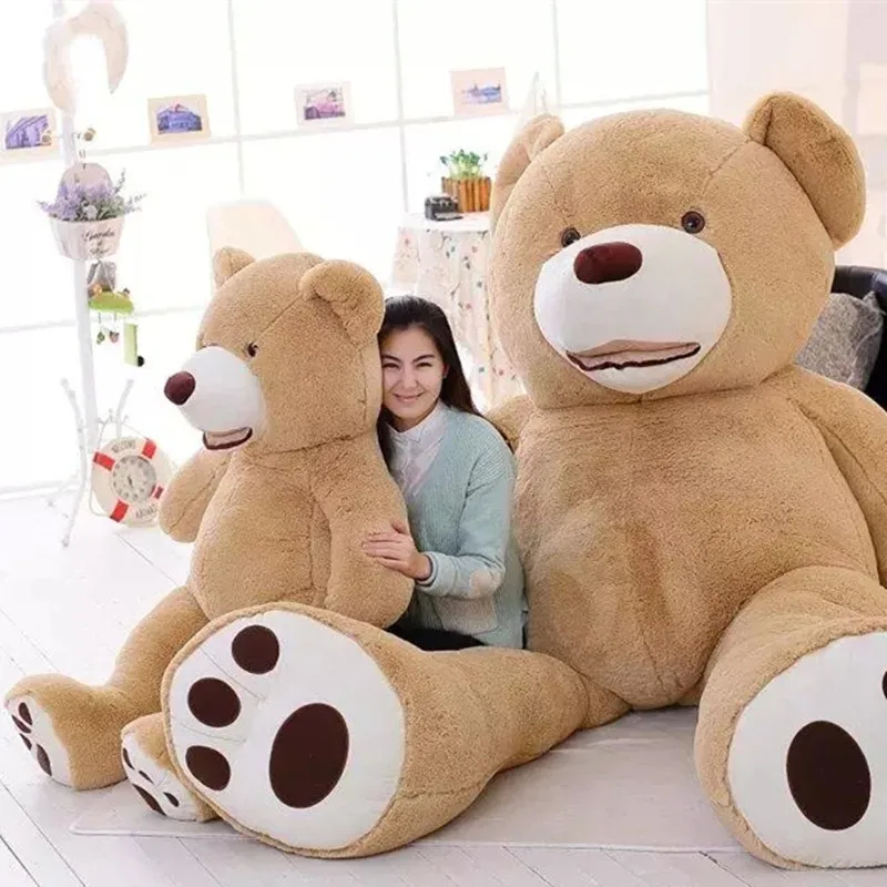1 шт., 160 см, куртка с изображением американского гигантского медведя, kawaii, плюшевый медведь, высокое качество, низкая цена, мягкие игрушки для детей, для мальчиков и девочек