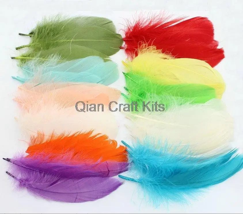 300pcs selected big Goose Feathers bulk Goose Nagoire Loose Feathers