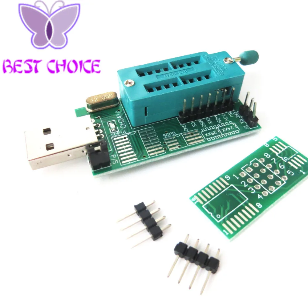 Плата Bios MX25L6405 W25Q64 USB программатор с ЖК дисплеем CH341A Progammer для 24 25 серий + одна плата