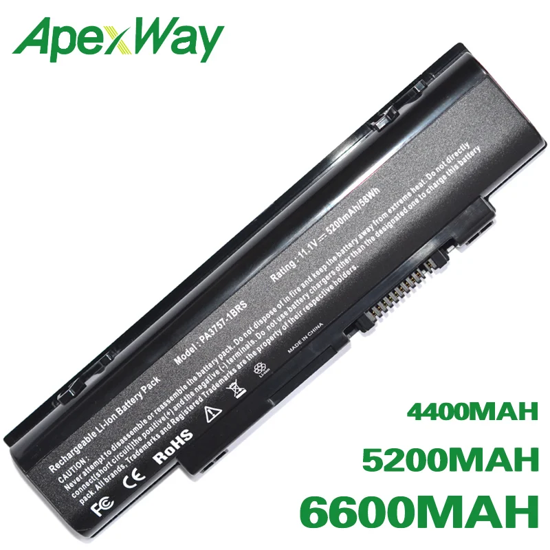 Аккумулятор ApexWay для ноутбука Toshiba аккумулятор PABAS213 Dynabook Qosmio T750 T851 V65 V65/86L F60 F750