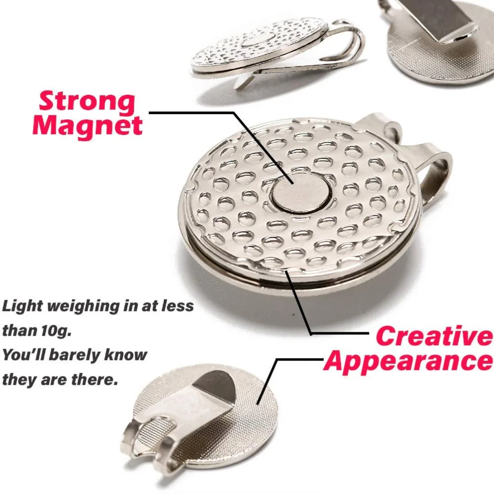 قبعة لعبة الغولف كليب 2 قطعة 3 قطعة 6 قطعة قبعة مقاطع علامة قبعات حزام سبيكة مسؤول المغناطيسي إكسسوارات الغولف محاذاة وضع الاصبع عشرة