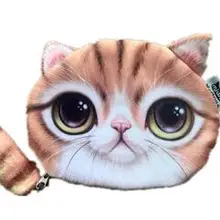 50 шт./лот Federal Express быстро с маленьким хвостиком портмоне «кошка», милый детский бумажник с изображением персонажей из мультфильма кавайная Сумка Кошелек для монет держатель Женский кошелек для монет