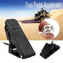 Foot Pedal Throttle Electric Car Plastic Accelerator Foot Pedal Speed Control Bicycle Conversion Kit for Golf Cart ATV Go-kart