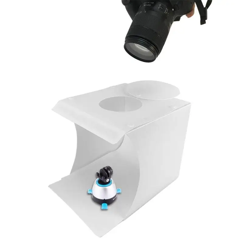 Светодиодный Складная Лампа, коробка, Портативная фотостудия, камера для съемки 5 В/1 А, камера для фотосъемки, палатка, комплект с 6 фонов