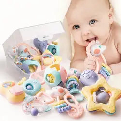 8 pcsLovely игрушки для малышей, новорожденных Прорезыватель колокольчики детские игрушки 3-12 месяцев прорезывания зубов развития ребенка