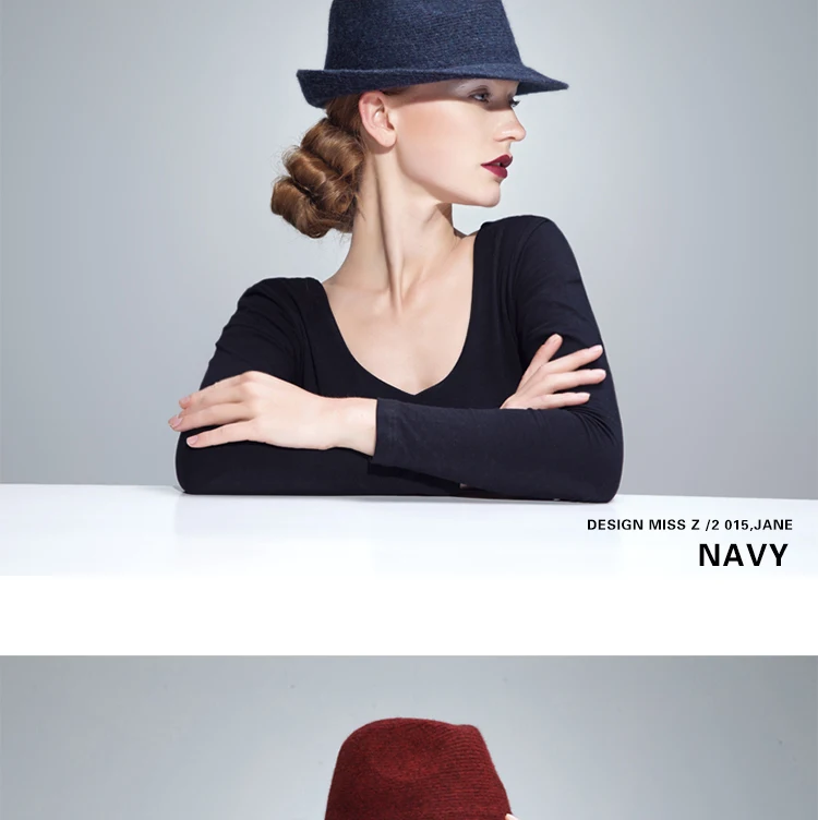 Новинка, Женская джазовая шляпа для взрослых, шерстяная Смешанная джаз шляпа, Женская Повседневная английская шляпа для отдыха, женская зимняя теплая шляпа, B-7735
