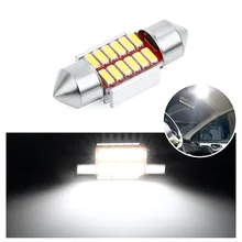Авто Интерьер Doom лампы гирлянда 31 мм 36 мм 39 мм 41 мм светодиодный светильник C5W C10W супер яркий 4014 SMD Canbus ОШИБОК автомобиля Стайлинг светильник