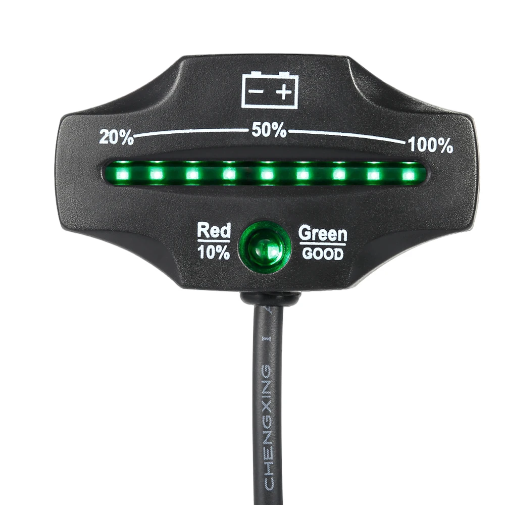 12V 24V LED Lead Acid Storage Battery Indicator Gauge Battery Level