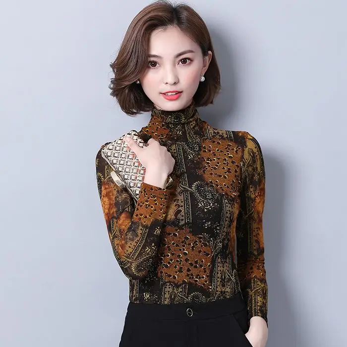 New Women's High-collar Blouse in 2019 New Women's High-collar Blouse in 2019