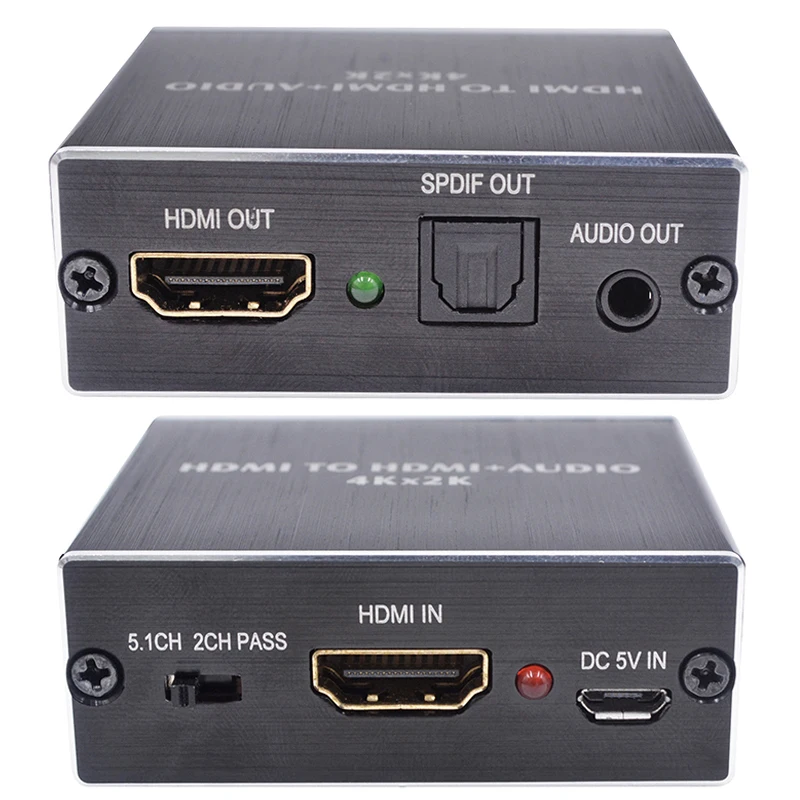 4 K x 2 K HDMI аудио экстрактор+ оптический TOSLINK SPDIF+ 3,5 мм стерео аудио преобразователь HDMI аудио сплиттер